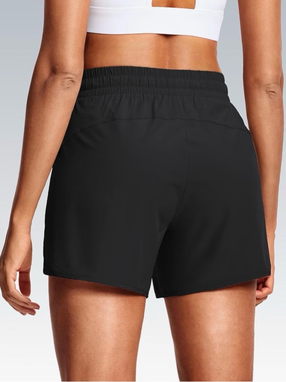 NEW Black Athletic Shorts for Women Breathable Quick Dry - Picture 2 of 11